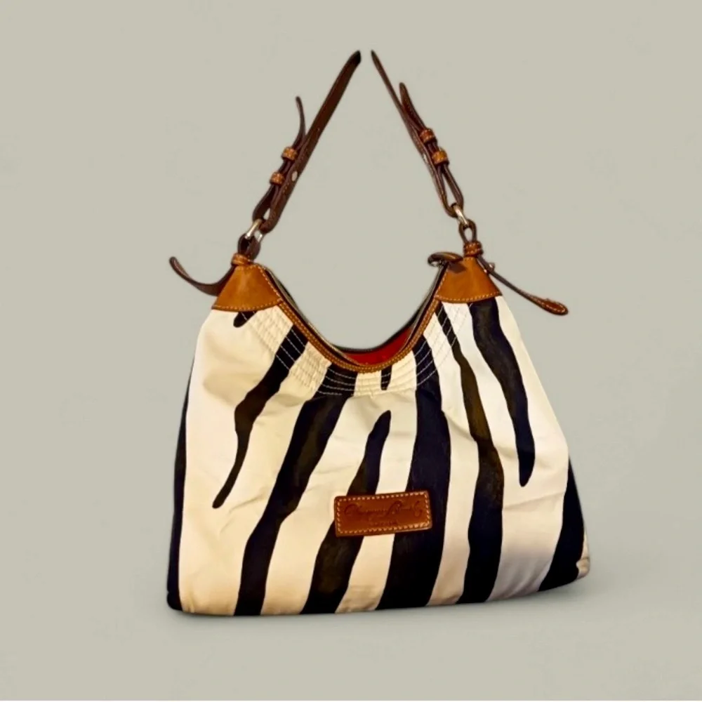 DOONEY & BURKE Hobo Zebra Handbag, Vintage, Authentic. EUC